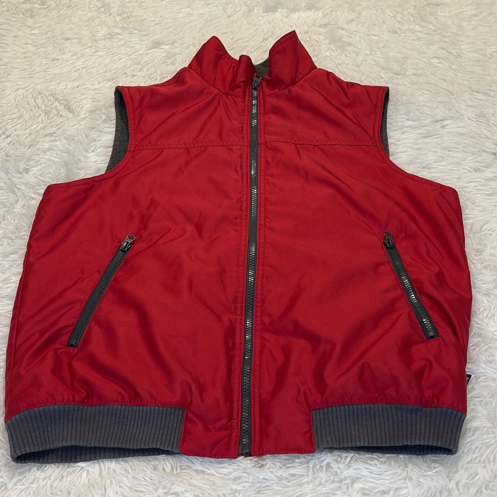 Chaps Gray Polyester Vest MENS SMALL